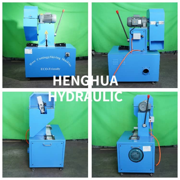 Automatic Hydraulic Rubber Hose Pipe Cutting Skiving Machine